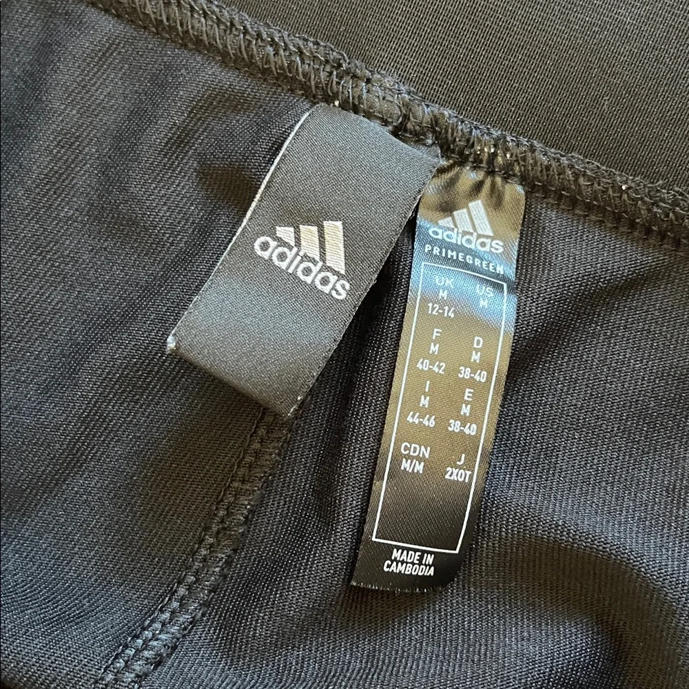 adidas Black Leggings with Floral Design - Picture 6 of 9